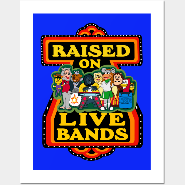 Raised on Live Bands Wall Art by Thom Solo